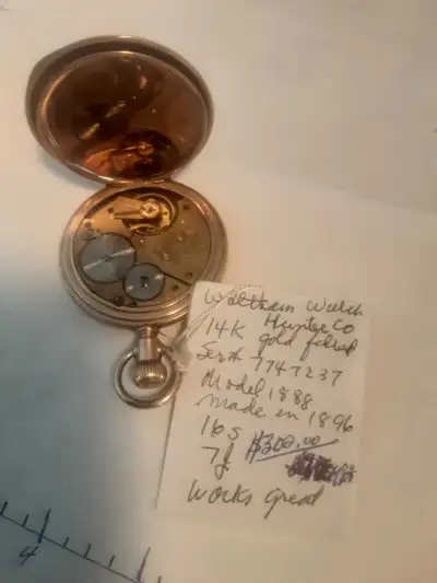 See pictures for full discription, very nice, works, keeps good time