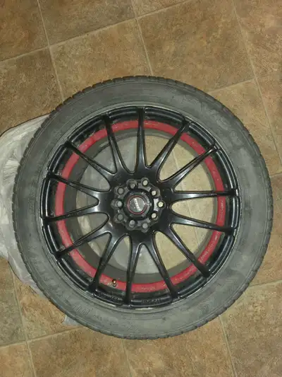 I am selling an speedy wheel with tire, sized 225/45R17 94W, showing 17x7.5JJ. It's time to give thi...