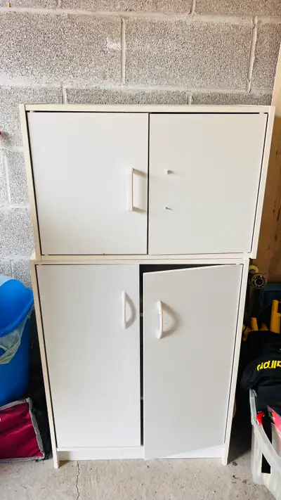 FREE 2-Piece White Storage Cabinet – With Any Purchase!, View more
