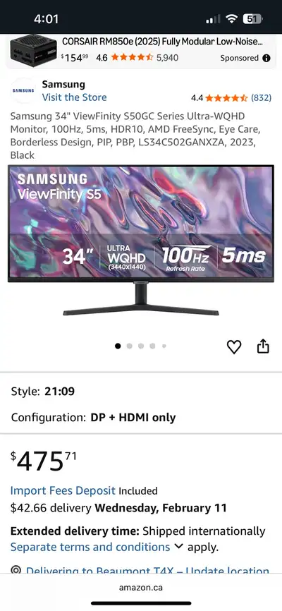Samsung viewfinity TV , View more