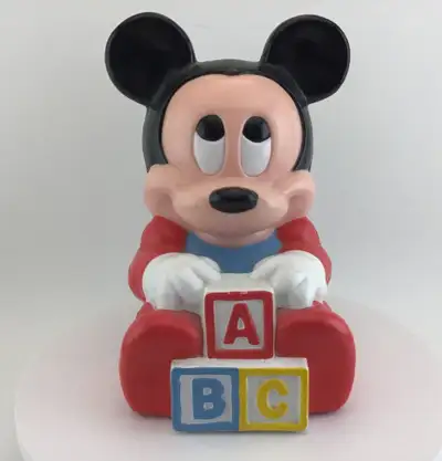 Hard to find Mickey Mouse Disney Babies Coin Bank Walt Disney Company. I believe this dates to aroun...