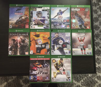  10 XB1 Games, $50 for whole lot!