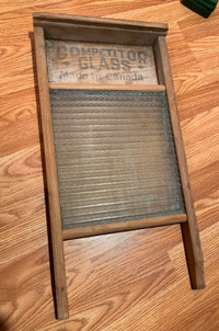 Antique Glass Washing Board