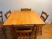 Table and 6 chairs