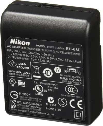 Nikon 25810 EH-68P AC Adaptateur/Chargeur pour Nikon Coolpix, View more