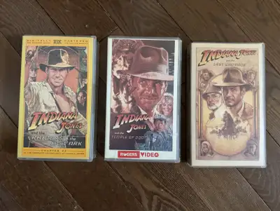 Indiana Jones Trilogy - VHS movies - price is for all!, View more