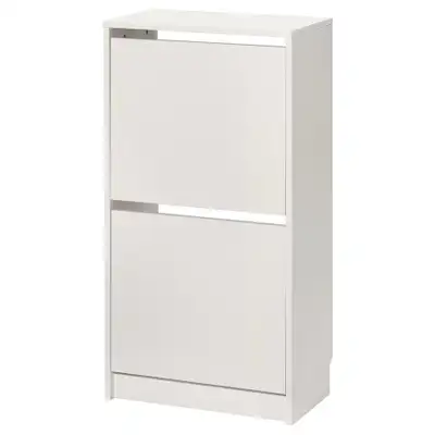 IKEA BISSA Shoe Cabinet – White – Space Saving, View more