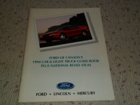 Ford of Canada's 1994 cars & light truck guide book road atlas