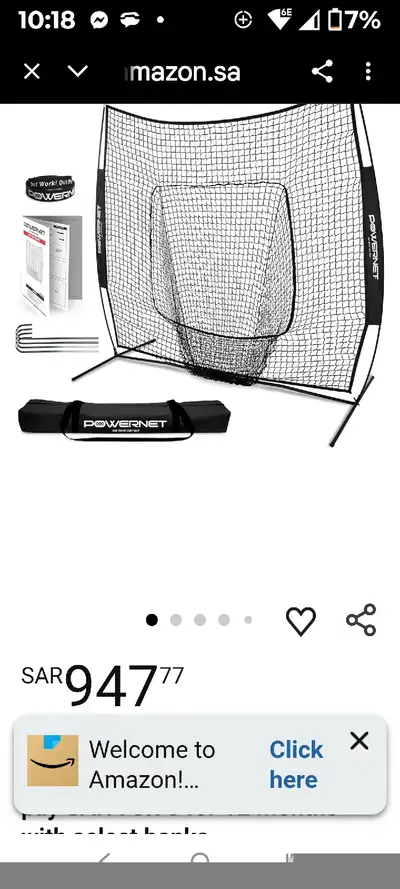 This new never usrd baseball net is perfect for batting practice, featuring a sturdy construction an...