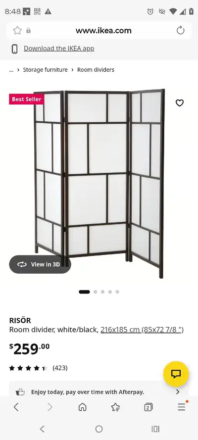 Ikea room divider (Risor) , View more