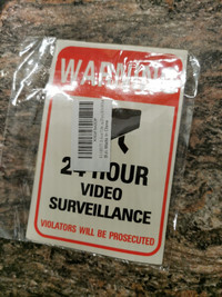 24 hour surveillance sticker's 8$!