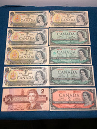 Vintage Canadian Banknotes
