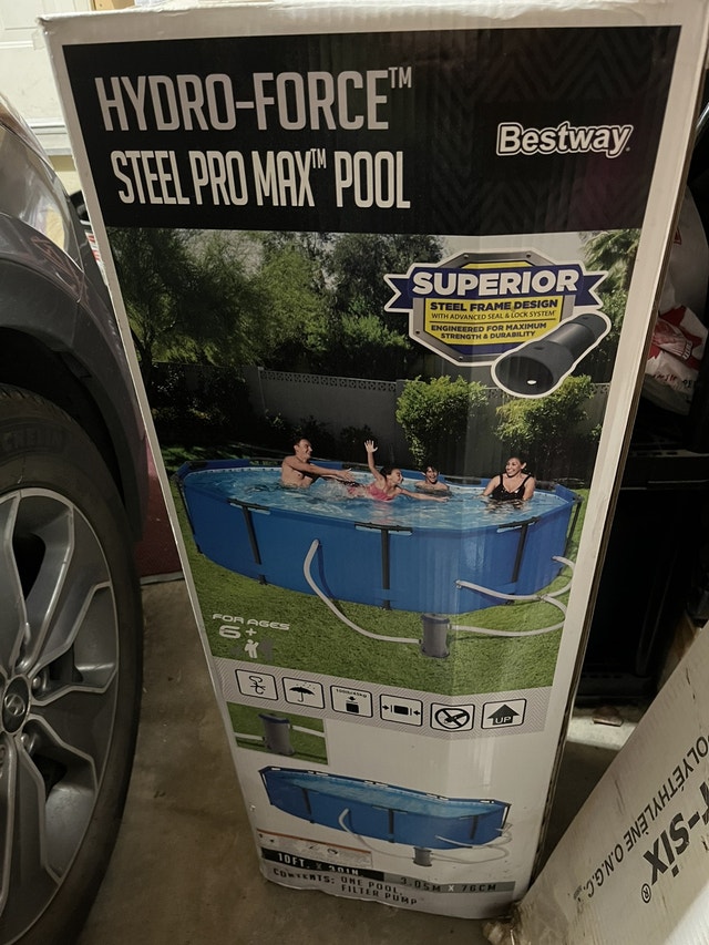 BESTWAY HydroForce Steel Pro Max Pool 10 ft x 30” Hot Tubs & Pools