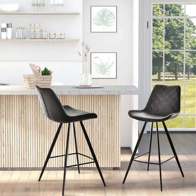 Microfiber Cloth Bar Stool, Multi-functional Kitchen Stools, Ba in Chairs & Recliners in Markham / York Region - Image 10