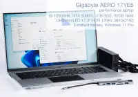 Gigabyte AERO 17 YE5 i9-12900 RTX 3080 Ti 3TB SSD laptop