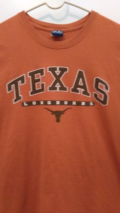 Orange Texas Longhorns T SHIRT Excellent Condition Size - XL - 46-48
