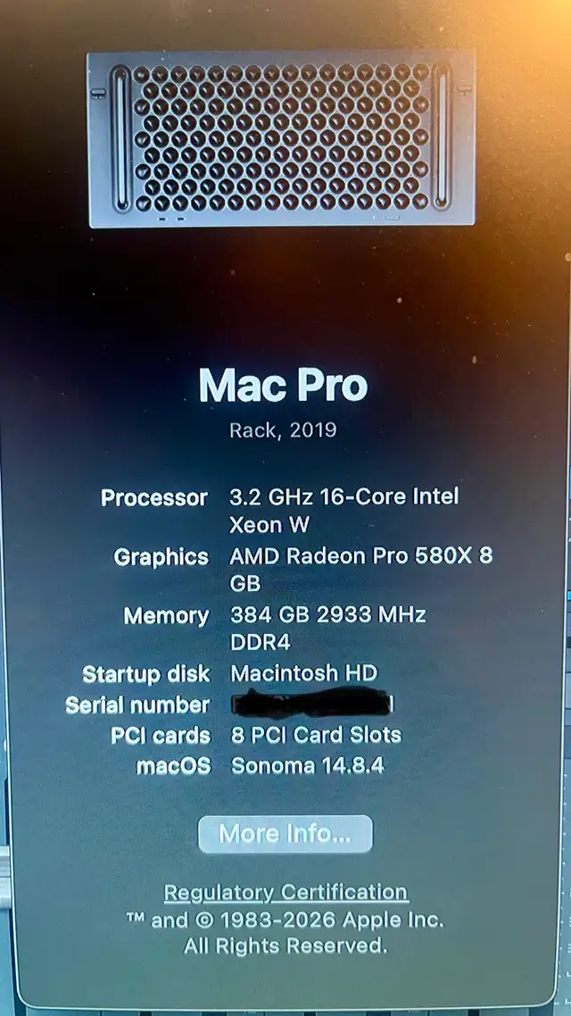 Mac Pro 2019 Intel 16 cores 384GB RAM in Desktop Computers in City of Montréal - Image 2