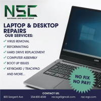 Desktops and Laptops Repairs / Servicing - Dell, Acer, and More
