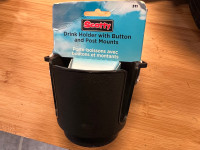 2 Scotty Drink Holders with Button and Post Mounts