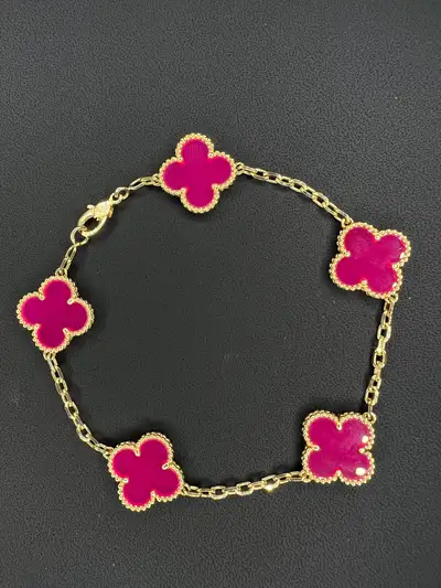 Van Cleef Bracelet 1:1 Motif Pink Porcelain, View more