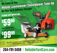 MOBILE Lawnmower Tune-Up or Repairs