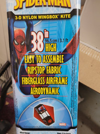New Spiderman 3D 38 inch WingBox Kite