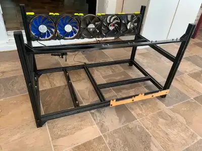 Veddha Minercase 6 GPU Bay Mining Frame Case Stackable, View more