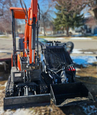 Mini Skid Steer and Mini Excavator For Rent or Hire