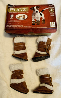 Adorable PUGZ Size 2 Small Dog Suede & Wool Winter Boots