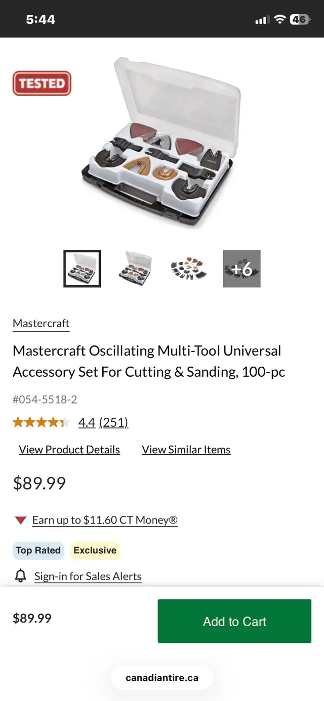 Brand New! Mastercraft 100pc. Multi tool accessory set in Power Tools in St. Albert - Image 4