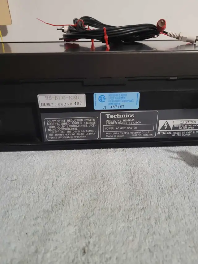 Technics Stereo Cassette Deck in Stereo Systems & Home Theatre in Red Deer - Image 5