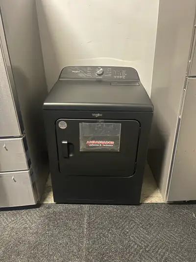 NEW 29” Whirlpool Electric Dryer (Volcano Black) Steam 7.0 Cu.Ft, View more