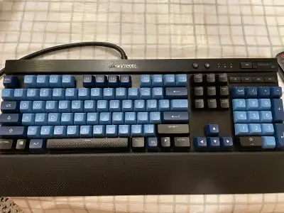 Corsair K70 rgb keyboard with customized keycaps, View more