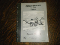 Massey Ferguson 35 sp Combine Owners Manual  #690 491 MI