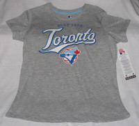 Ladies Baseball Toronto Blue Jays Short-Sleeve T-Shirt Sz L NEW