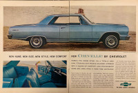 1964 Chevrolet Malibu SS XLarge 2-Page Original Ad