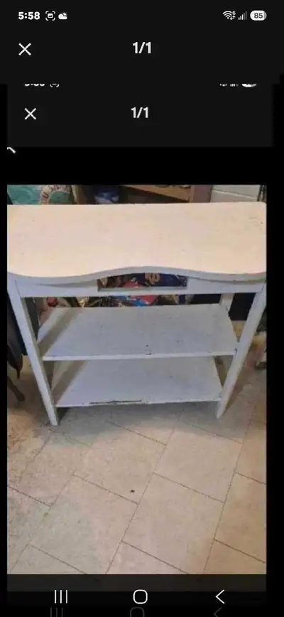 White Wooden Console Table, View more
