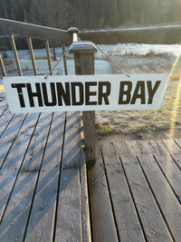 Vintage Thunder Bay Sign
