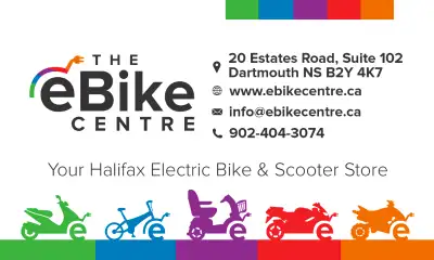 Looking for an electric bike. We can help! * The eBike Centre Headquarters -Dartmouth Nova Scotia *...