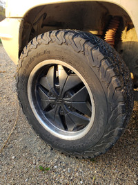 Four Custom Rims with Tires