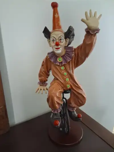 Clown on a Unicycle Figurine, View more