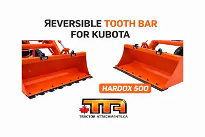 MasterFlip Bar for Kubota BX Reversible tooth bar 2 in 1 Hardox 500* - Heavy Duty www.tractorattachm...