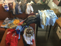 BOYS CLOTHES ... Size 12 Months.... 37 Pieces plus Some Hangers