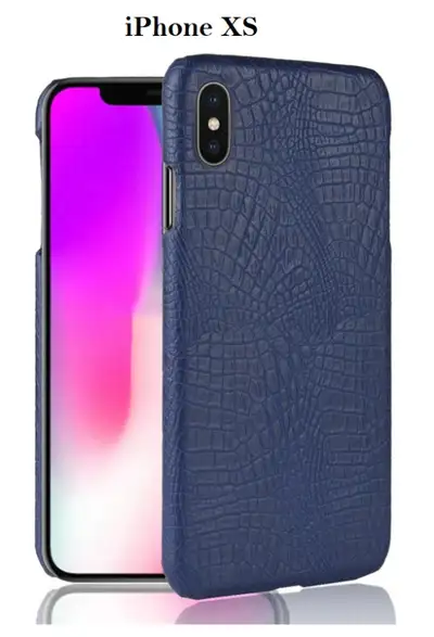 Brand New iPhone X/XS Hard Case, Smooth PVC Leather Design, View more