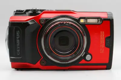 Olympus Tough TG-6 Waterproof 12MP Camera  Red – 4x Zoom, 3" LCD, View more