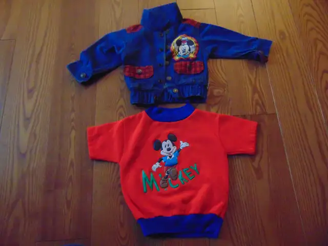 MICKEY MOUSE TEE SHIRT AND DENIM COAT FOR  12 MONTH OLD/NEW in Clothing - 12-18 Months in Kingston - Image 2