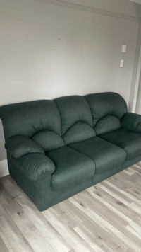 Green Couch and Chair - Pickup Downtown Moncton