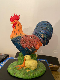 Partylite Farmhouse Rooster Chicks Ceramic Tea-light Holder
