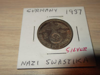 Four German Third Reich Coins