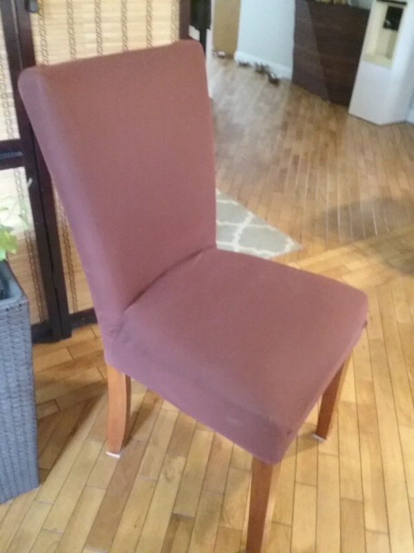 6 housses de chaises de salle a manger elastique et extensible dans Chaises, Fauteuils inclinables  à Granby